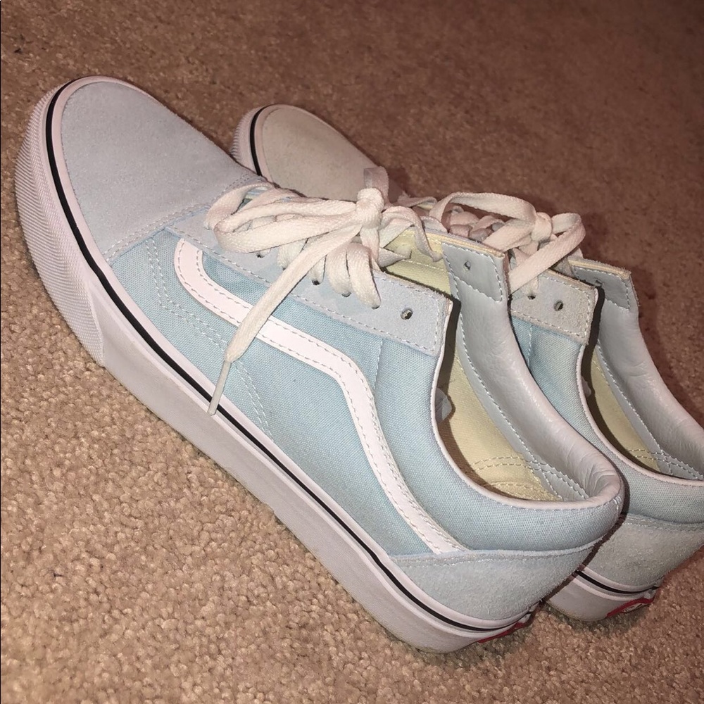 Brand New Baby Blue Vans
